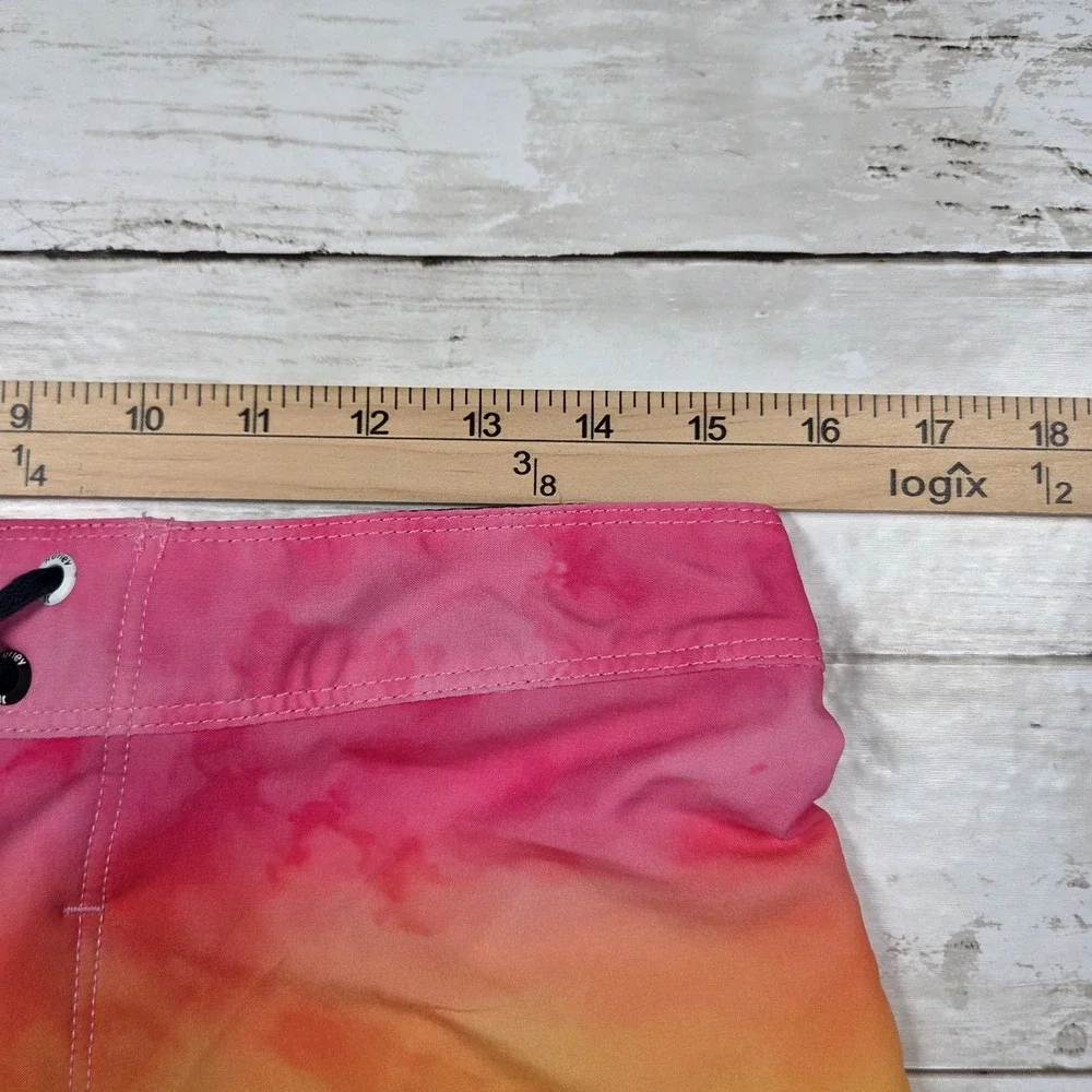 Hurley Phantom Board Shorts Striped Sunset Men 29 Pink Yellow Blue Swim Trunks